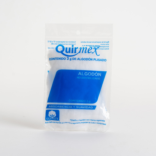 algodon plisado de 3g quirmex