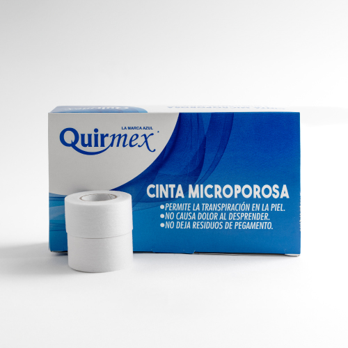 cinta microporosa quirmex en color blanco