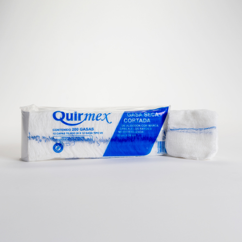 gasa seca no esteril con trama opaca para rayos x