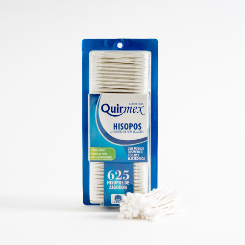 hisopos quirmex - blister con 625 piezas